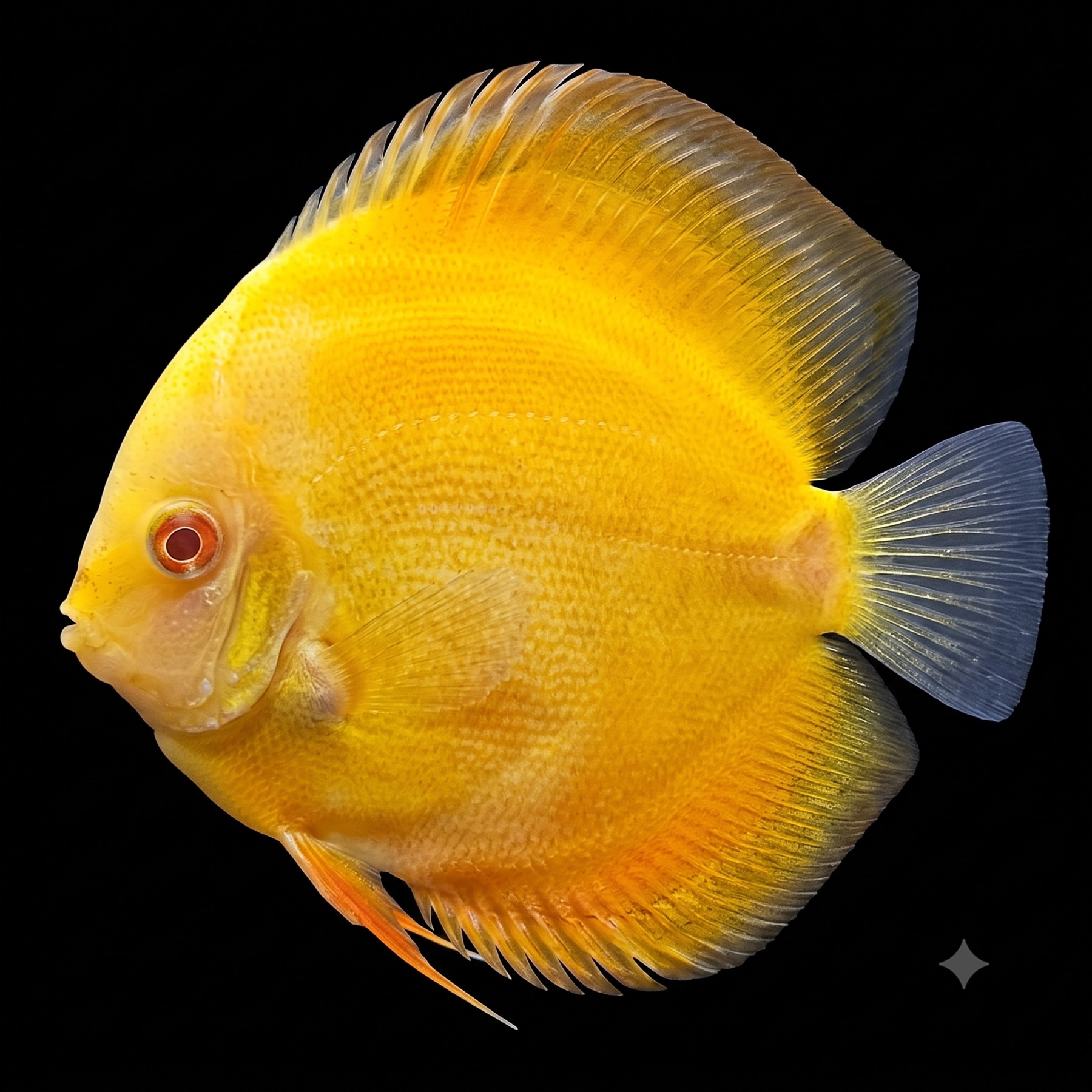 Golden Yellow discus fish
